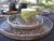 Collection ocre brun nénuphar : assiette coupe simple